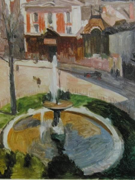 金山平三、昼のプラスピガル、希少な額装用画集より、美品、新品額装付