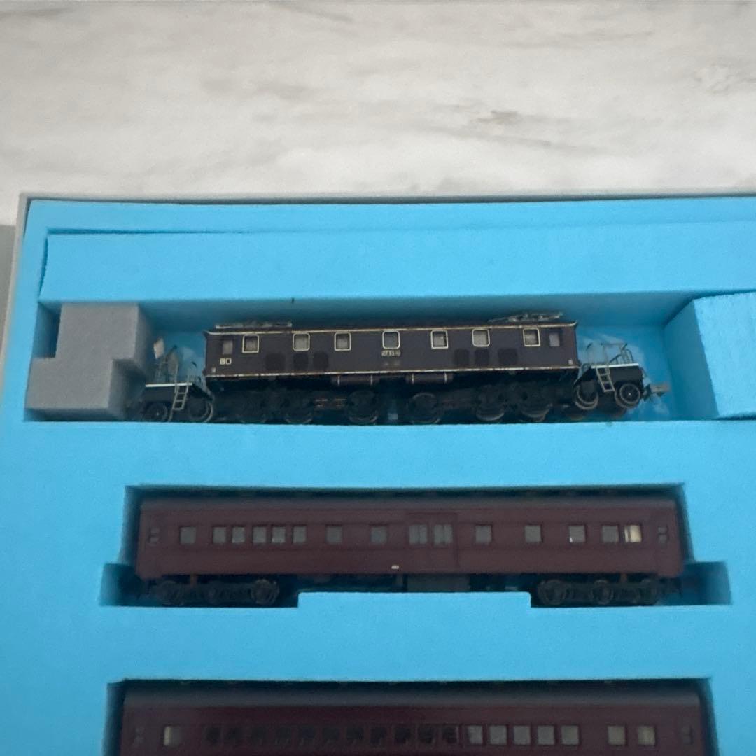 100、鉄道模型セット 6両 茶色 客車