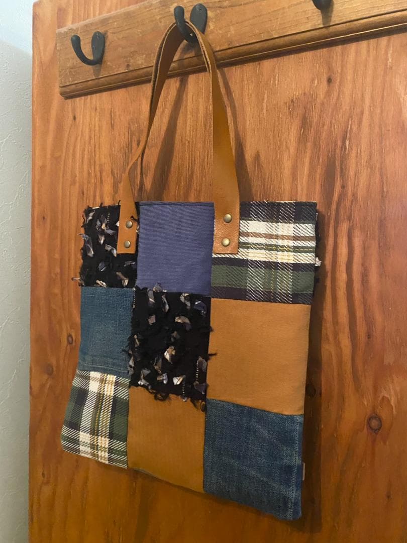 No.103　デニムリメイクバック　ハンドメイド