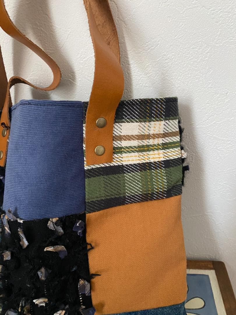 No.103　デニムリメイクバック　ハンドメイド