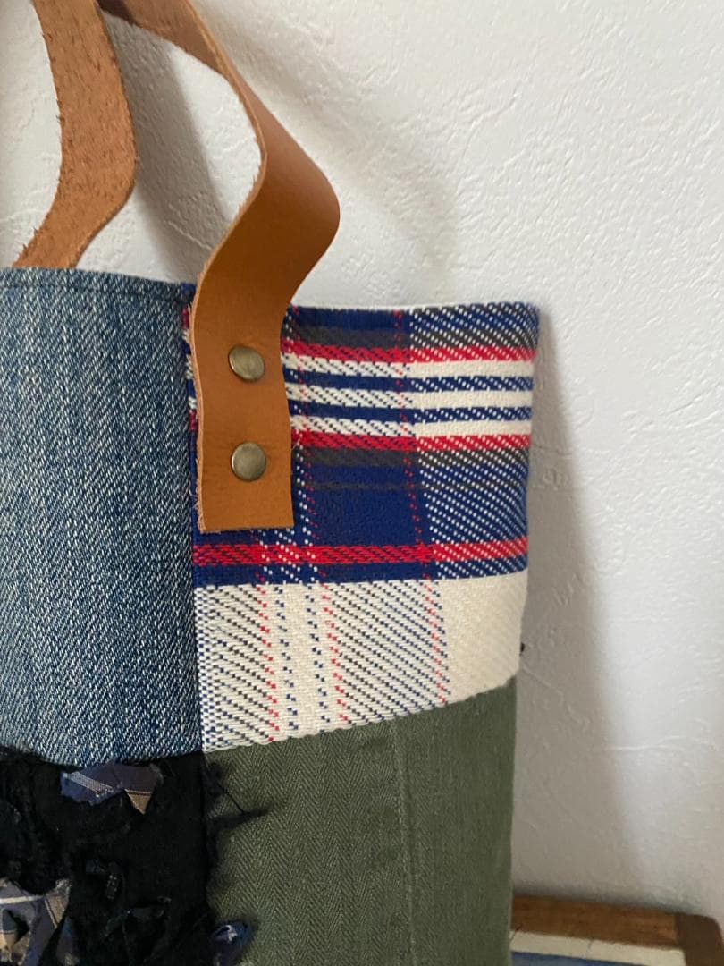 No.103　デニムリメイクバック　ハンドメイド