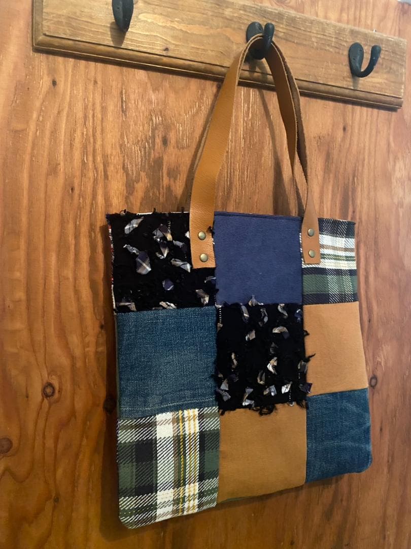 No.103　デニムリメイクバック　ハンドメイド