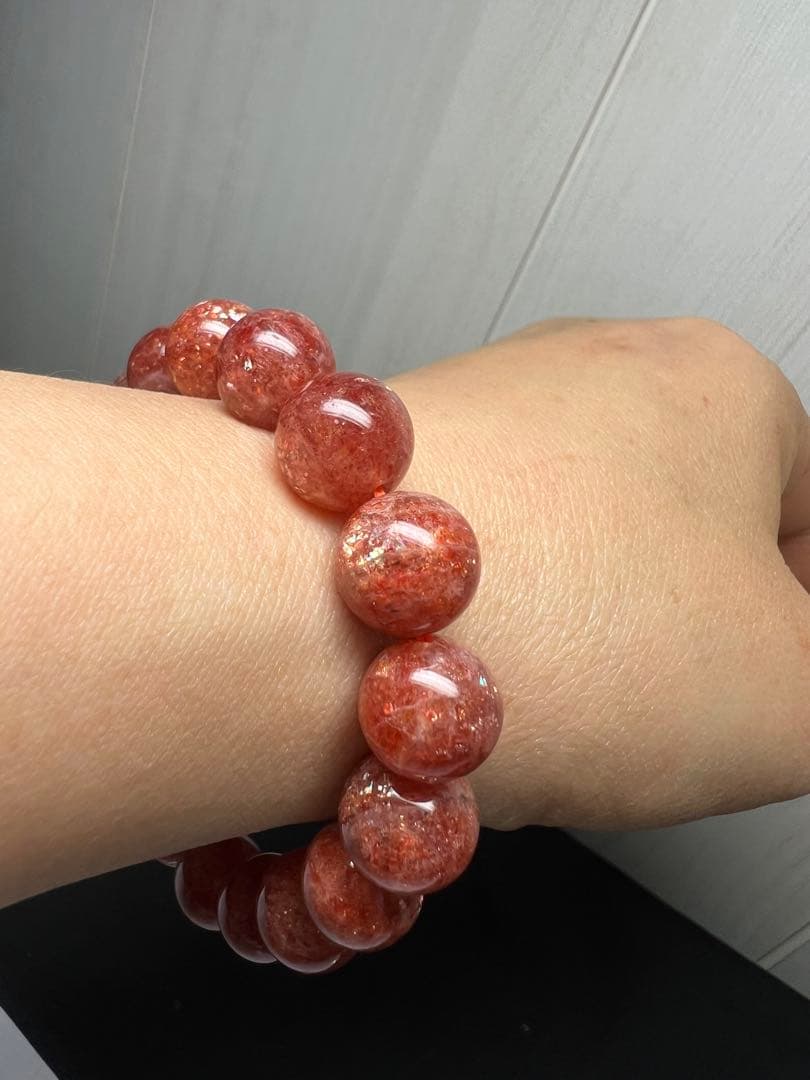 ポジティブ思考⭐︎生命力UP⭐︎ゴールドサンストーンブレスレット