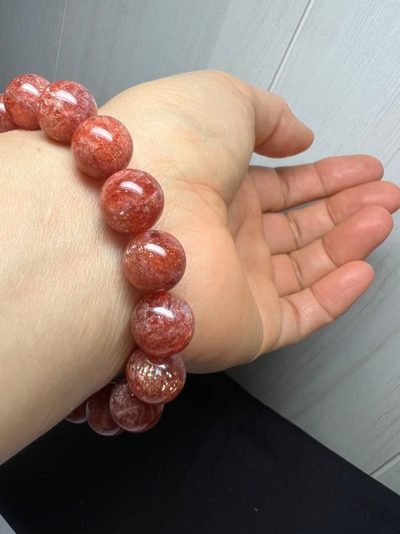 ポジティブ思考⭐︎生命力UP⭐︎ゴールドサンストーンブレスレット