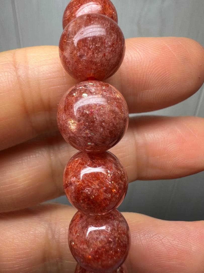 ポジティブ思考⭐︎生命力UP⭐︎ゴールドサンストーンブレスレット