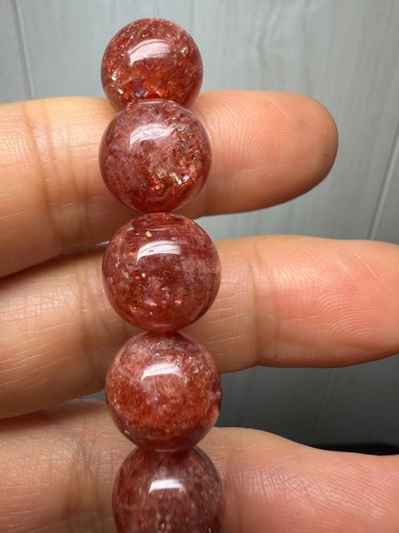 ポジティブ思考⭐︎生命力UP⭐︎ゴールドサンストーンブレスレット