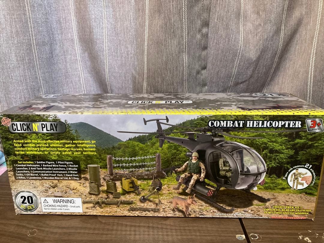 CLICK N' PLAY COMBAT HELICOPTER リトルバード