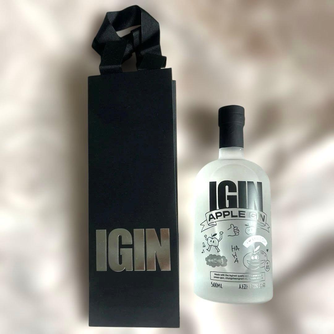 IGIN APPLE GIN 500ML 40% 日本上陸　手提げ袋等