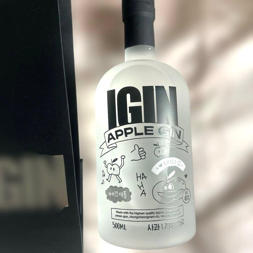 IGIN APPLE GIN 500ML 40% 日本上陸　手提げ袋等