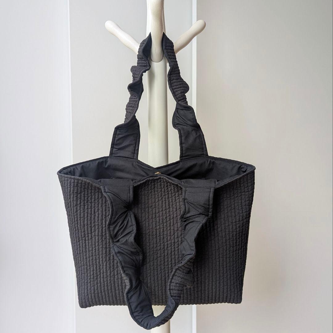 きむちぇ ヌビバッグ フリルハンドル マザーズバッグ A4