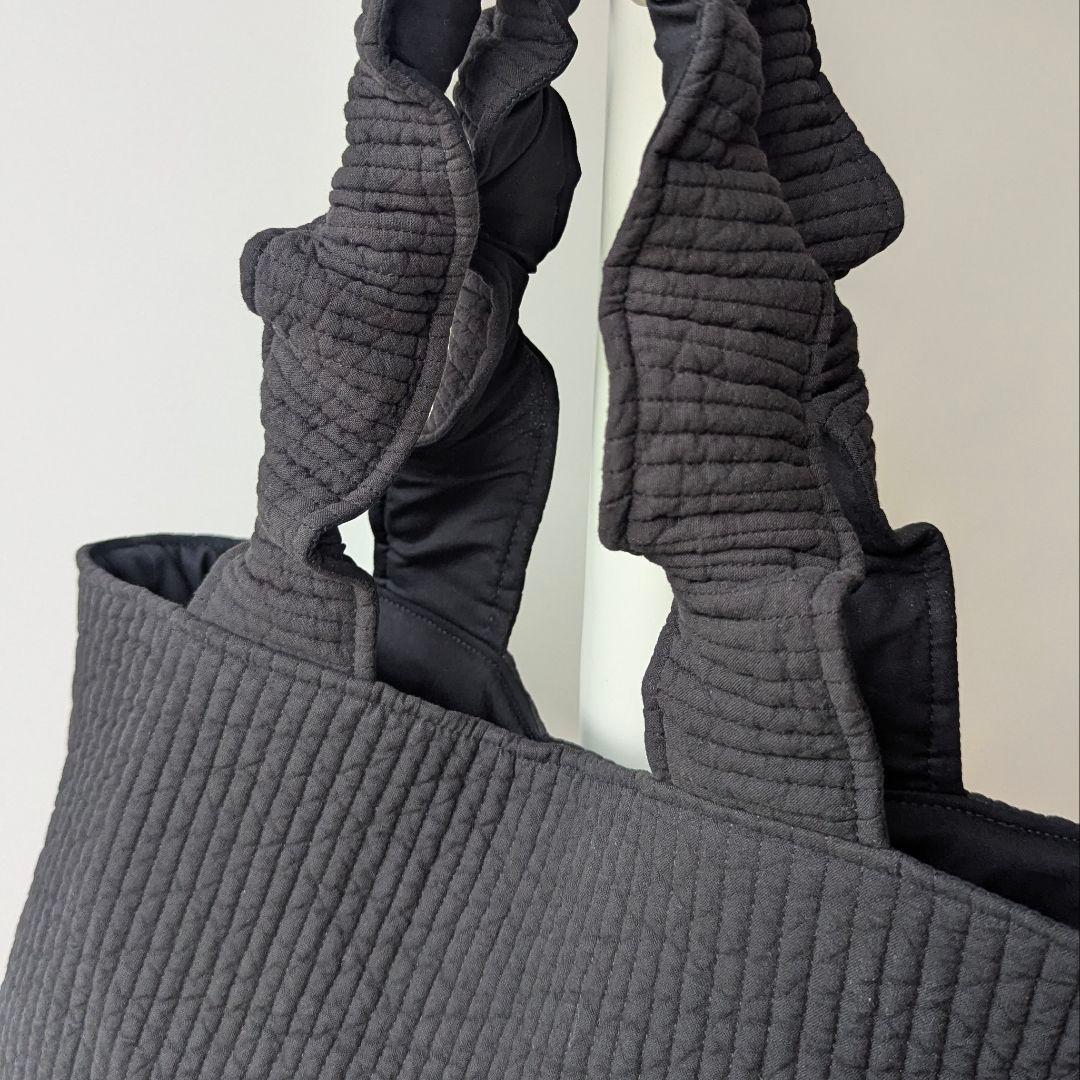 きむちぇ ヌビバッグ フリルハンドル マザーズバッグ A4