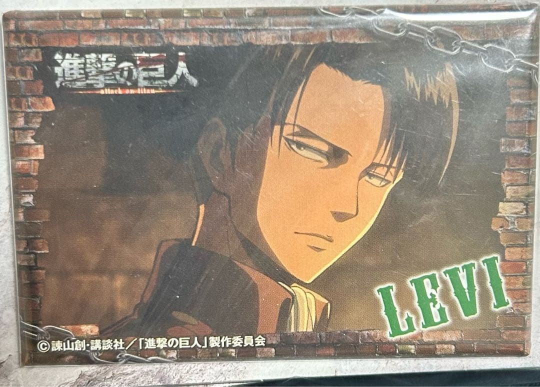 進撃の巨人 スクエア缶バッジ リヴァイ 49個 まとめ売り