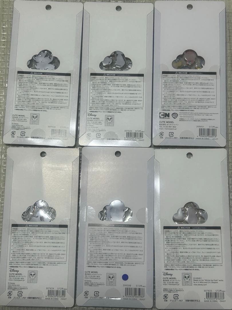 プチドロップ　ディズニーなど　６枚セット
