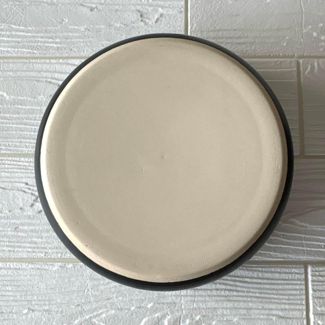 【美品】IWANO おひつ （3合用）　ブラック 日本製 陶器 電子レンジ可