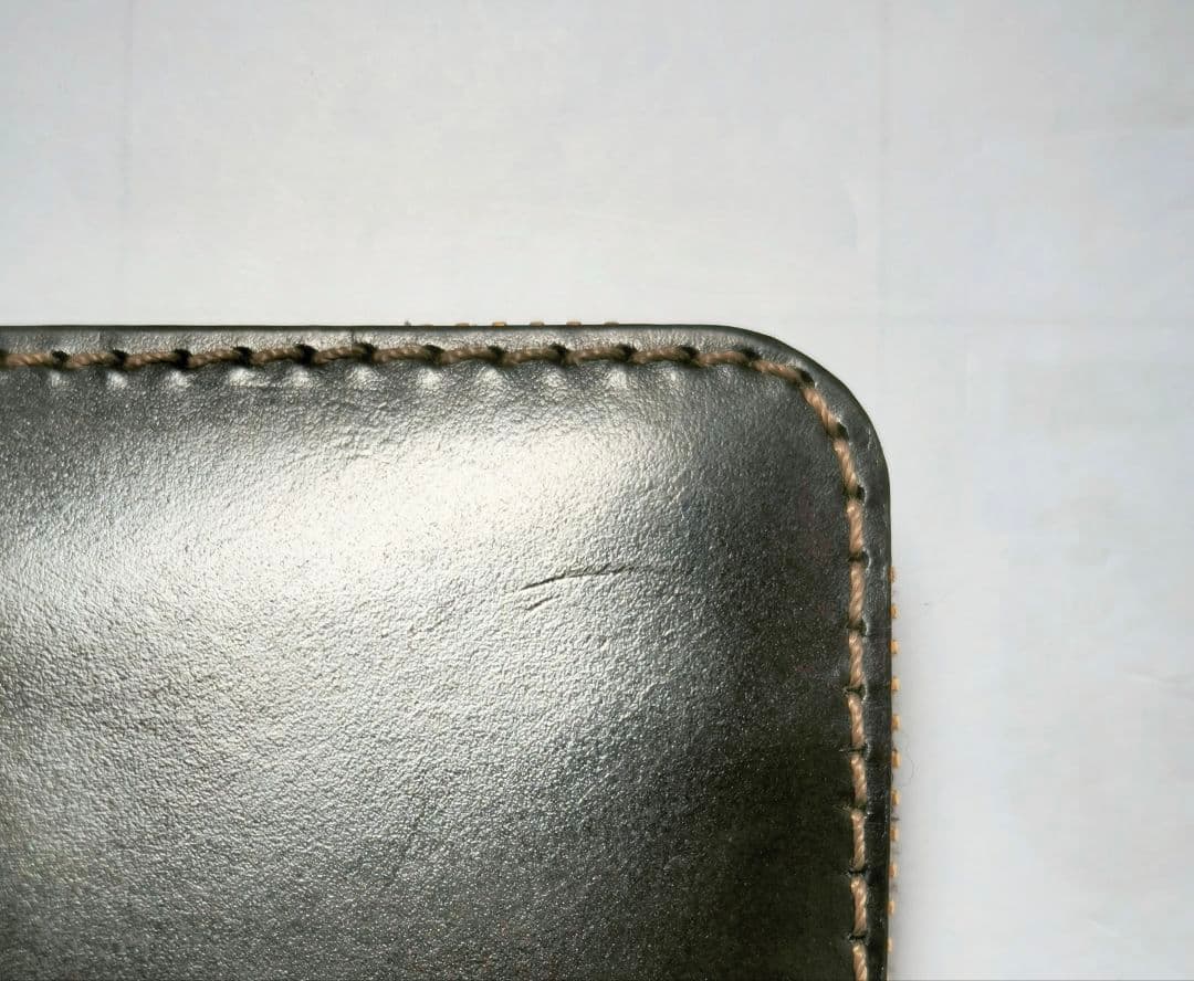 中古 ヘルツ オルガン フルジップミニ財布 GS-75 限定ブライドルレザー茶