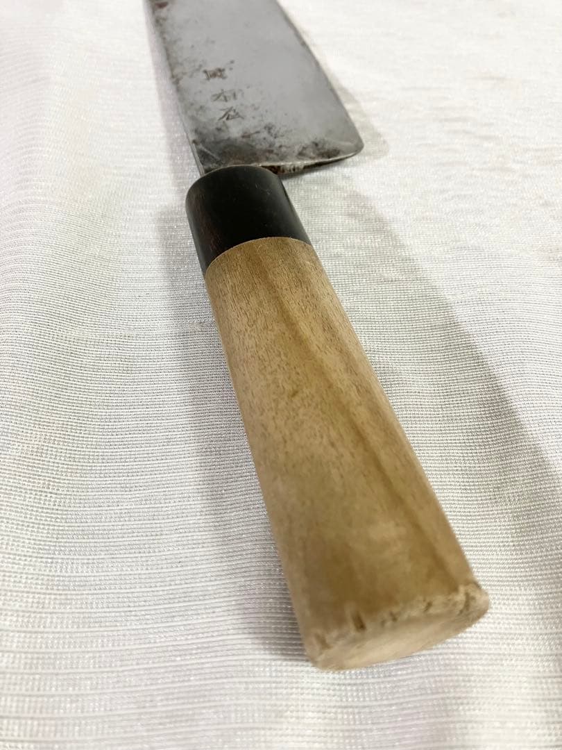 木屋 包丁 安来鋼青紙 薄刃 菜切り包丁 両刃 和包丁 青紙