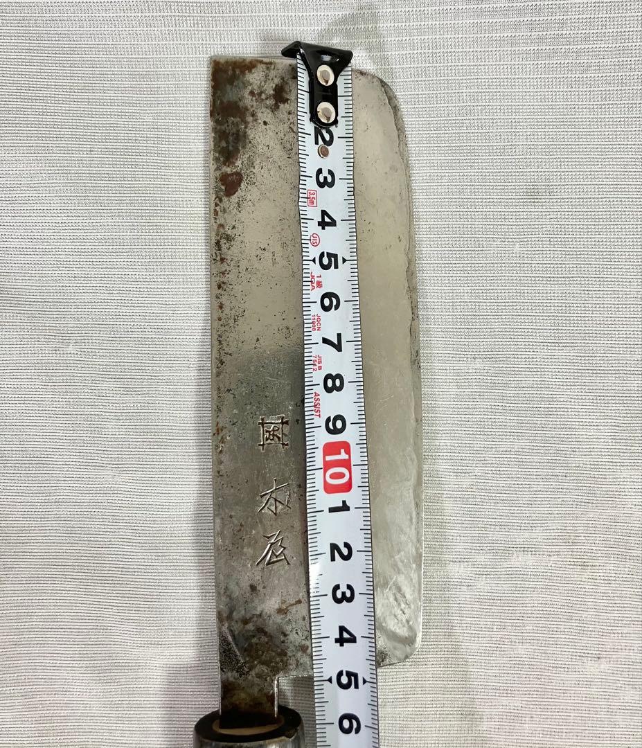 木屋 包丁 安来鋼青紙 薄刃 菜切り包丁 両刃 和包丁 青紙