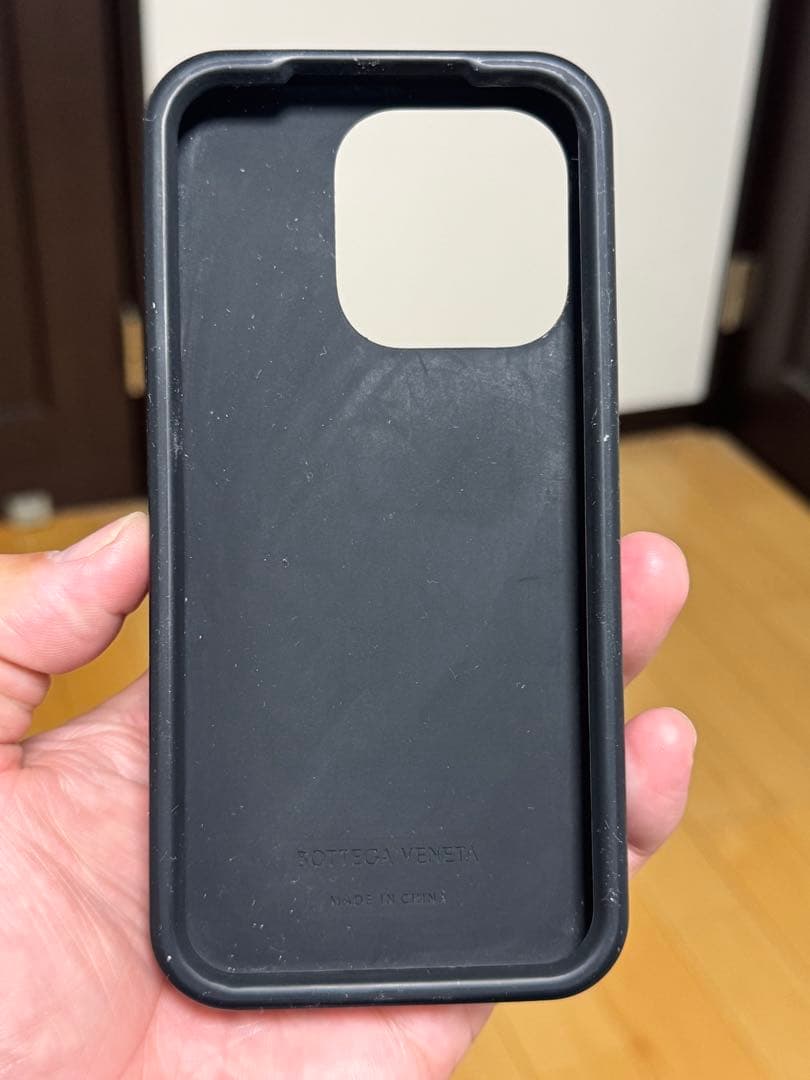 Bottega Veneta ブラック iPhone15PRO シリコンケース