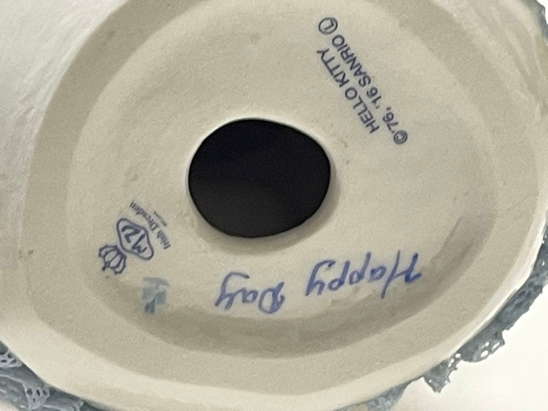 アイリッシュドレスデン×サンリオ コラボのハローキティ　ハッピーデイ　ブルー