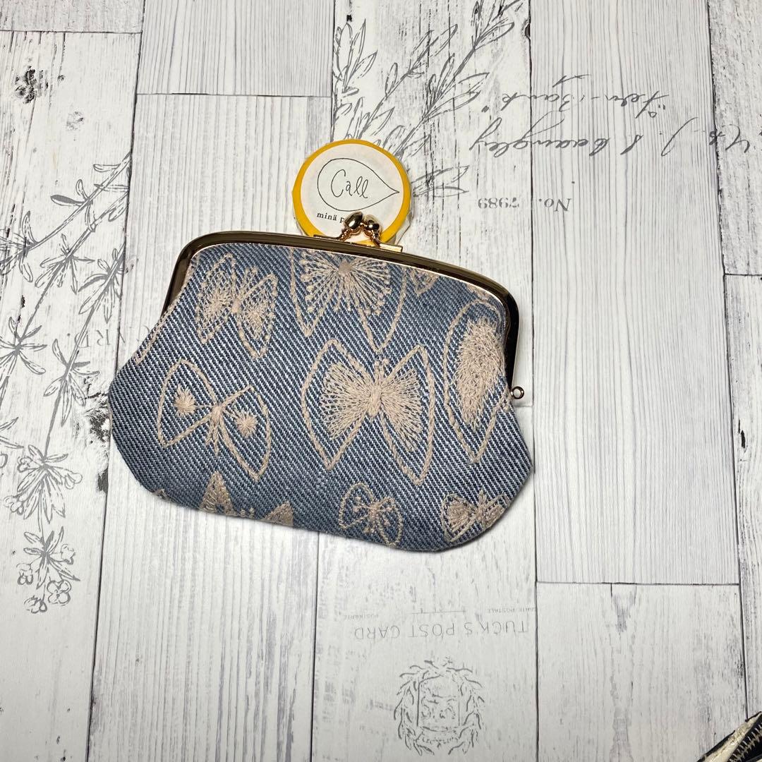 親子がま口＊ハンドメイド＊ミナペルホネン＊skyflower