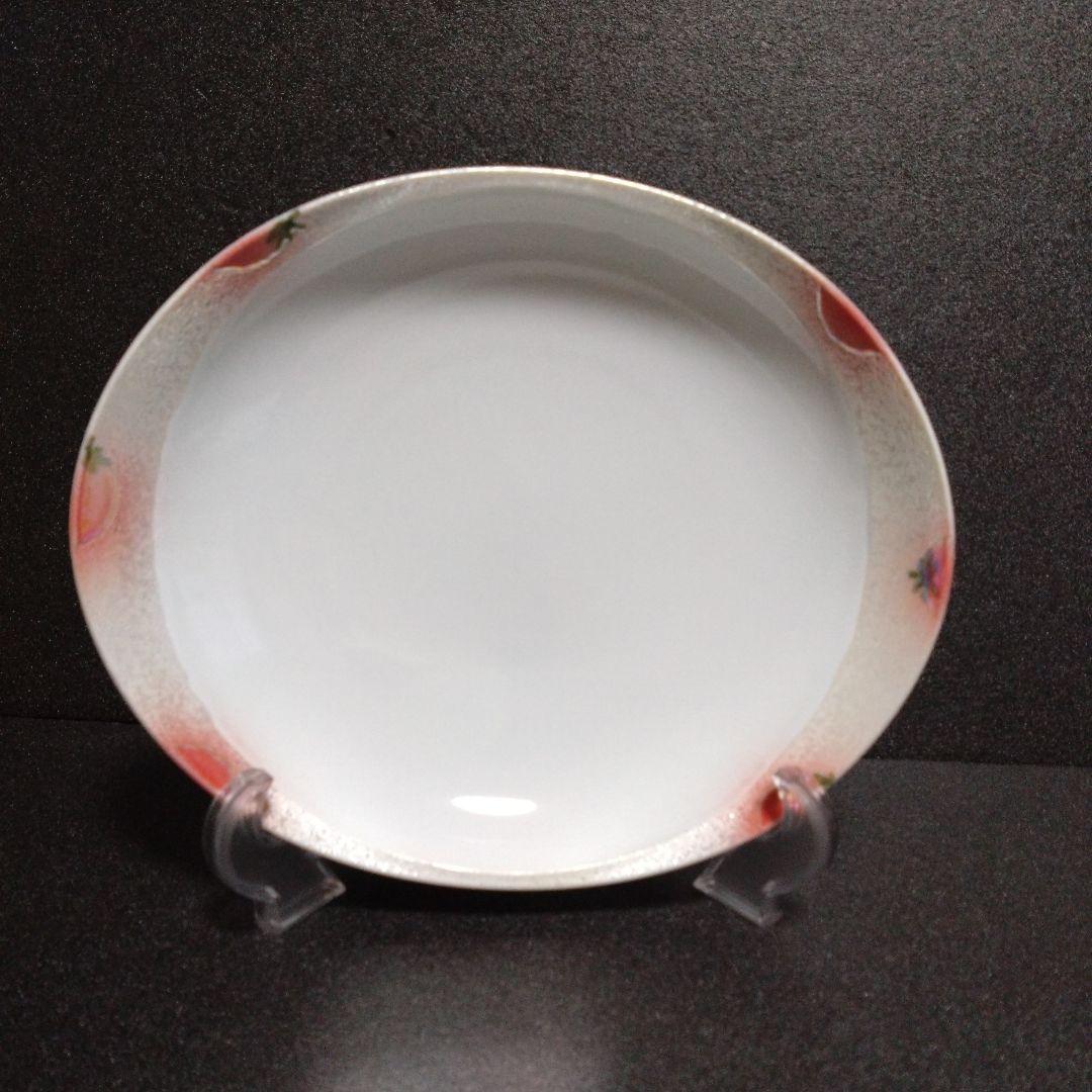 未使用　有田焼　田清窯睦峯　パスタ皿2枚　トマト絵柄　お祝い