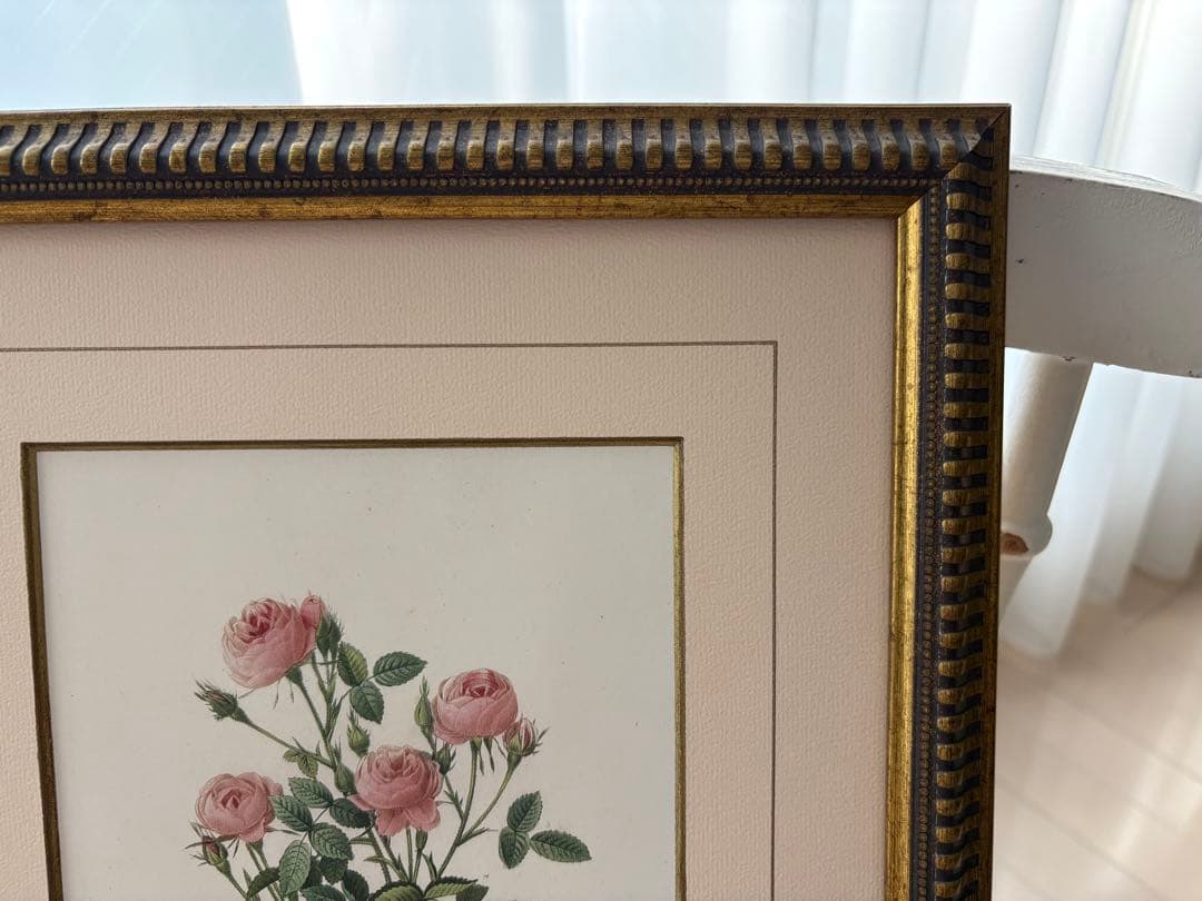 P.J. Redouté ピンクのバラ 絵画