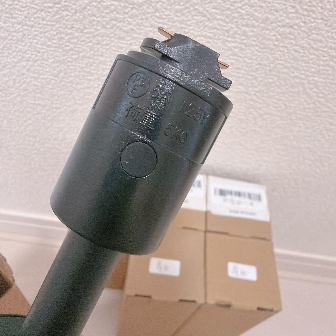 ダクトレール用スポットライト　LED 6個セット　ブラック