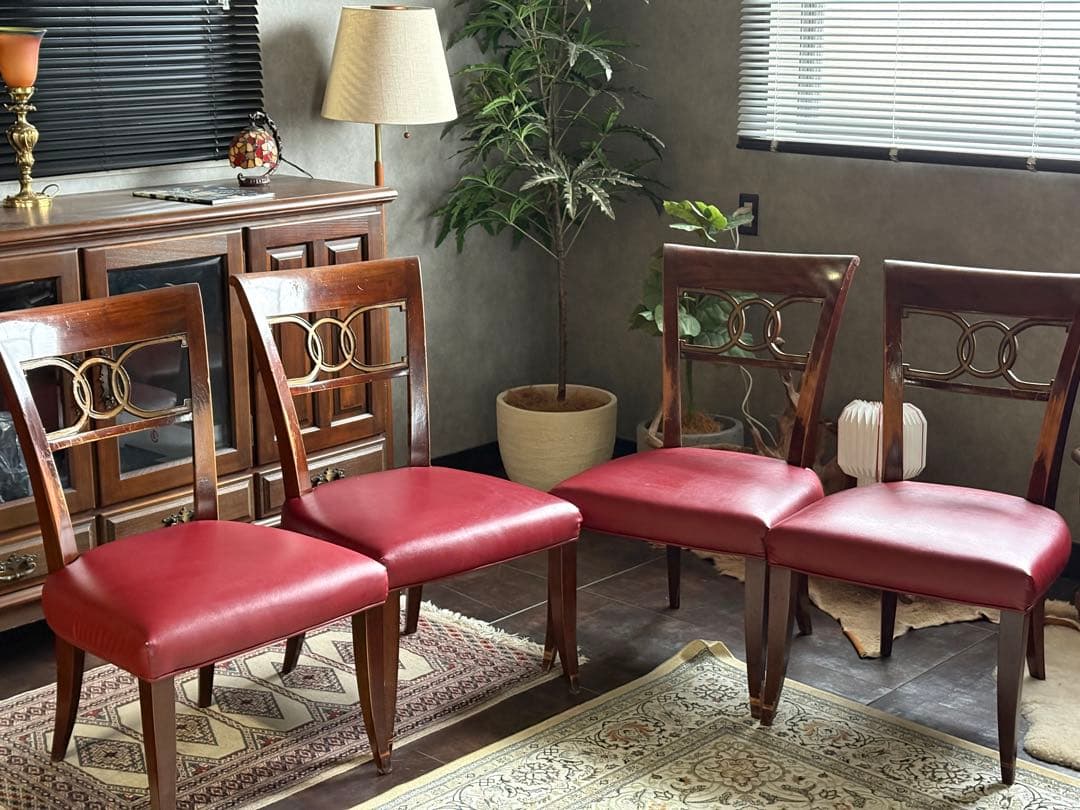 US　Baker　クラシックチェア　ダイニングチェア　ベーカー　４脚セット　YZ