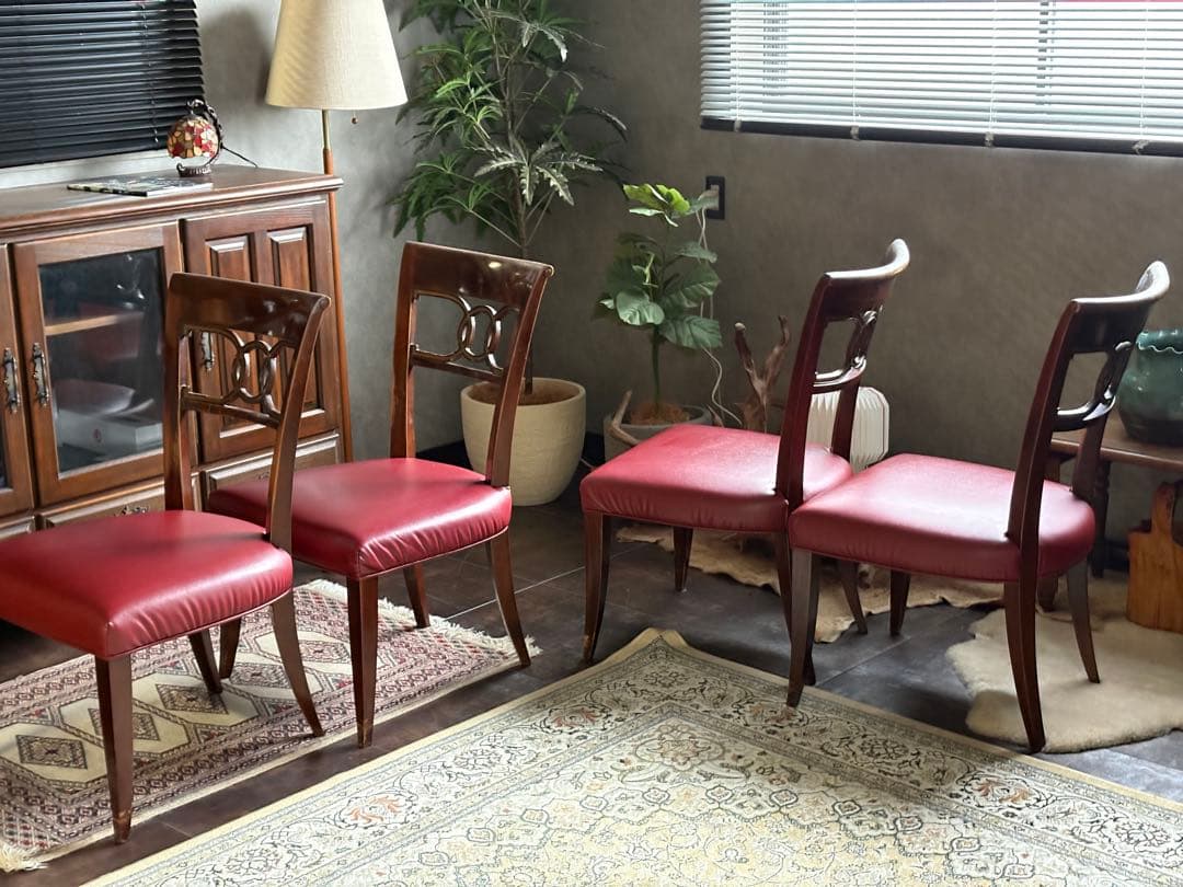 US　Baker　クラシックチェア　ダイニングチェア　ベーカー　４脚セット　YZ