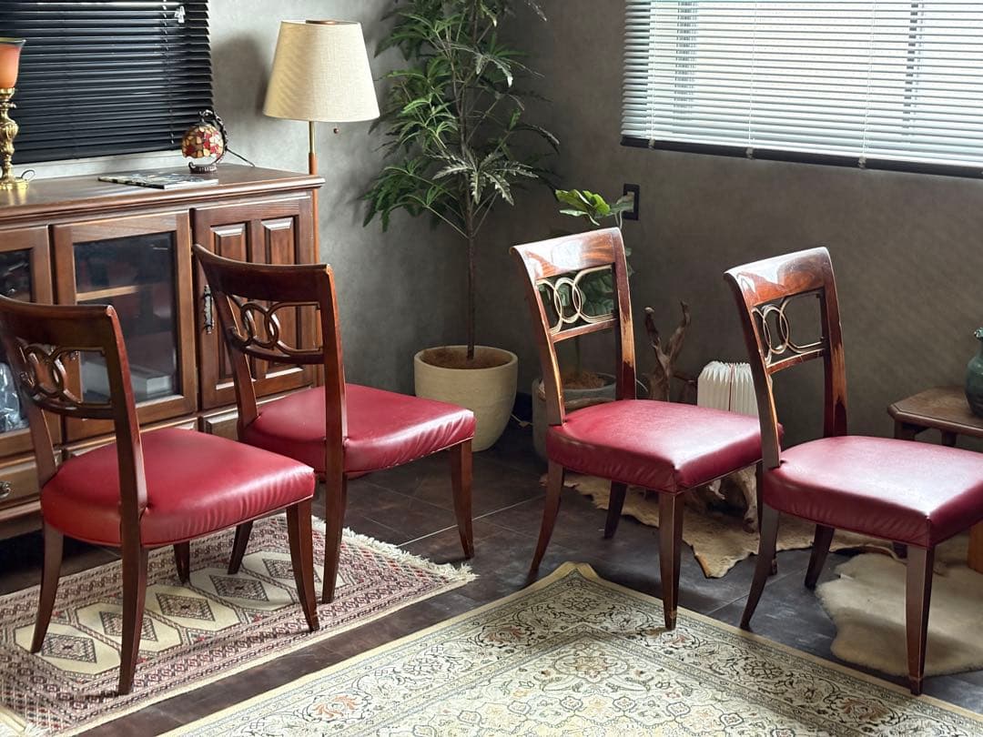 US　Baker　クラシックチェア　ダイニングチェア　ベーカー　４脚セット　YZ