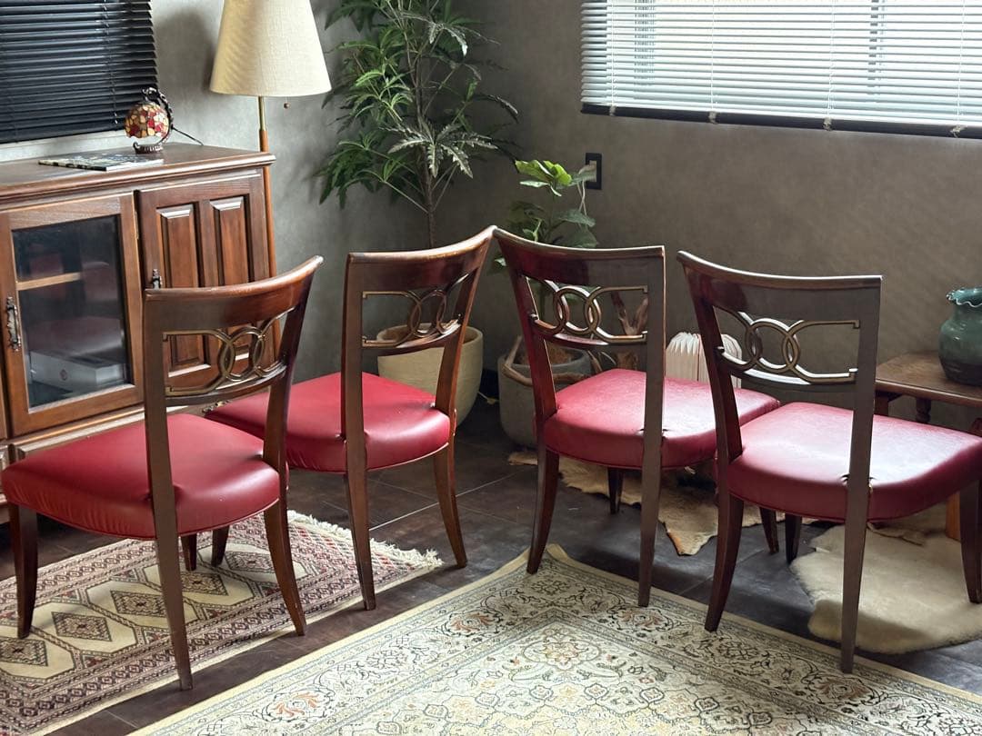 US　Baker　クラシックチェア　ダイニングチェア　ベーカー　４脚セット　YZ