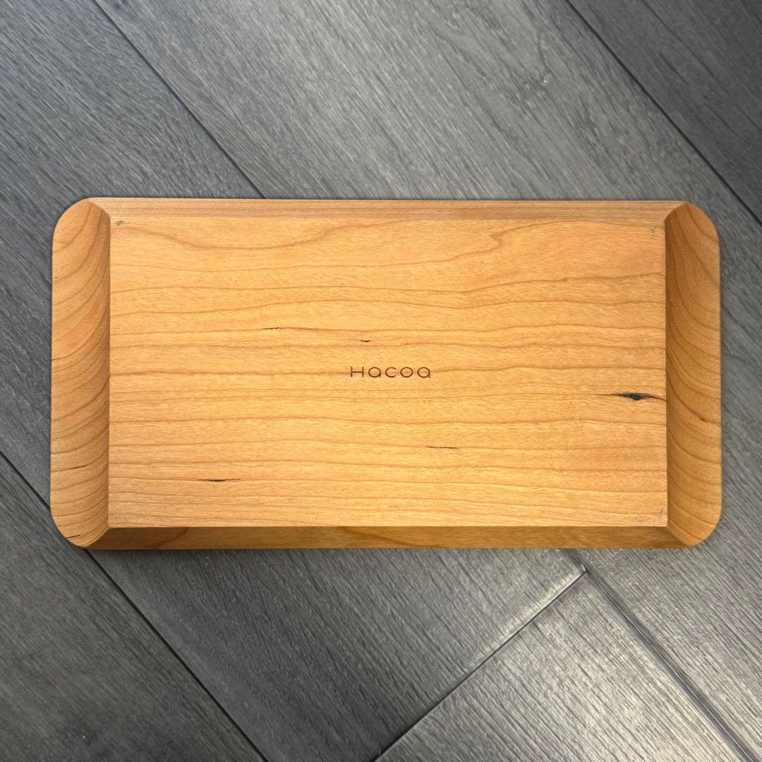 美品　Hacoa キャッシュトレイ　チェリー