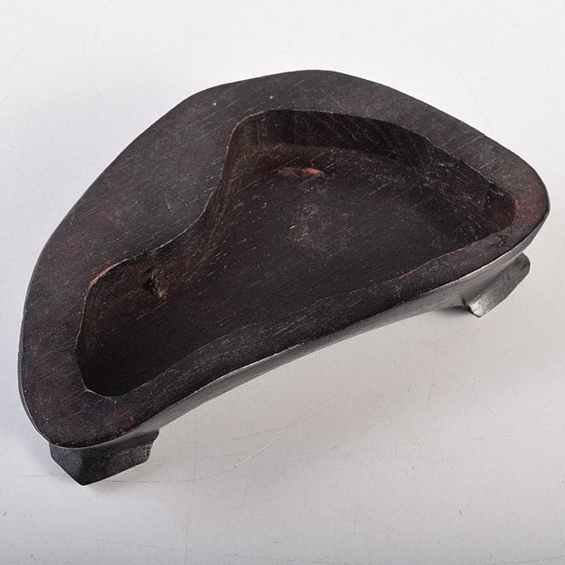 天然石　鑑賞石　菊花石　置物　重さ約547g　唐木台付　C　R8838