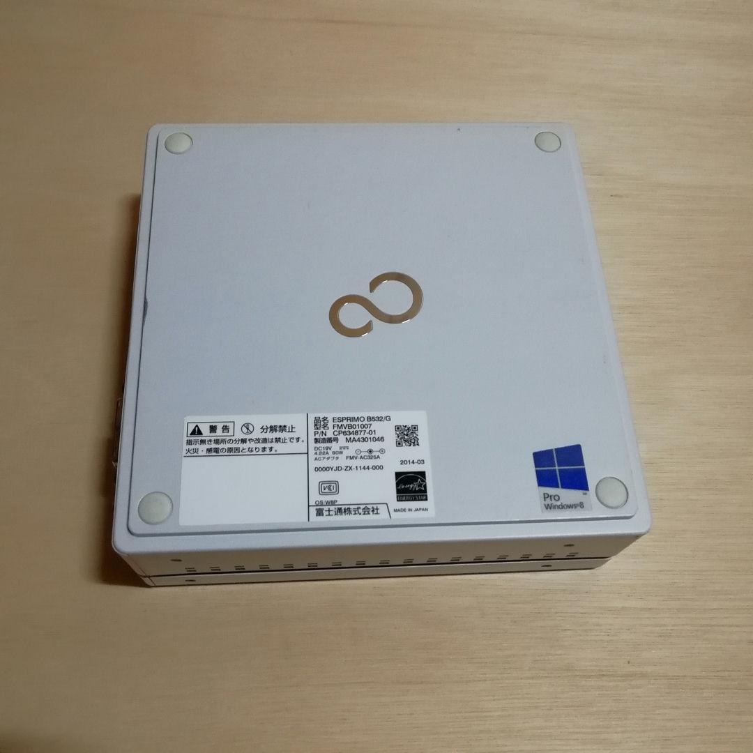 win11 省電力ミニパソコン esprimo b532 新品SSD メモリ8G