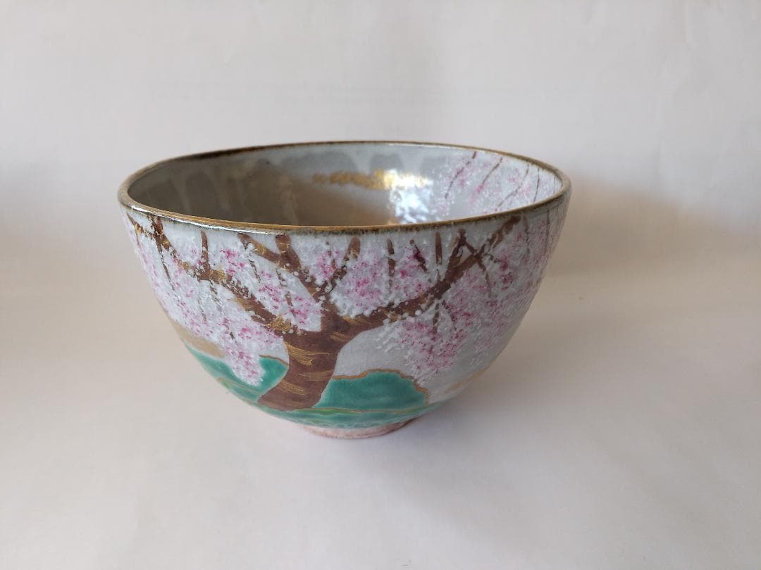 京焼 燐光窯 井川和夫 粉引 京の町 茶碗 共箱 共布 栞 茶道具 抹茶碗 新品