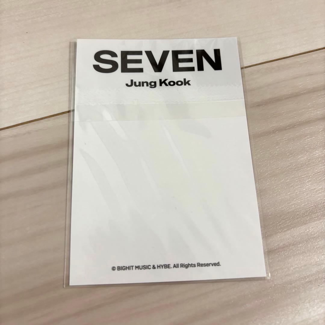 BTS JK/ジョングク「SEVEN」公式グッズ　ボタンシャツ　トレカ付