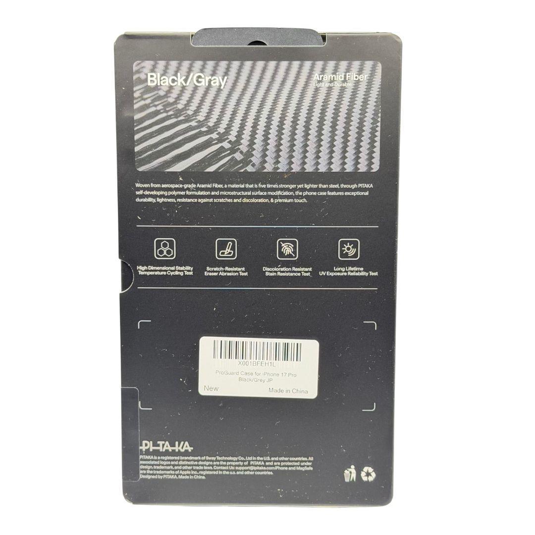 PITAKA iPhone17 Pro ProGuard耐衝撃ケース 600D黒