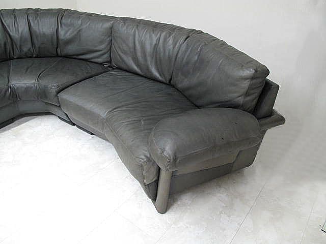 希少品　ノルウェー Vatne　バットネ ヴィンテージ　総革カウチソファ