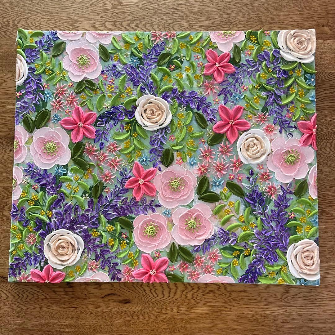 ラベンダー ボタニカルアート フラワーアート 花図鑑 ラベンダーの絵