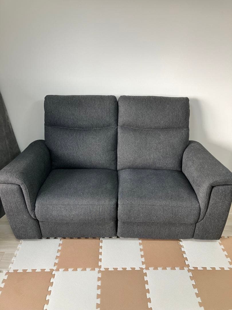 【残り1日の出品　随時値下げ実施中】電動リクライニングソファ2人掛け