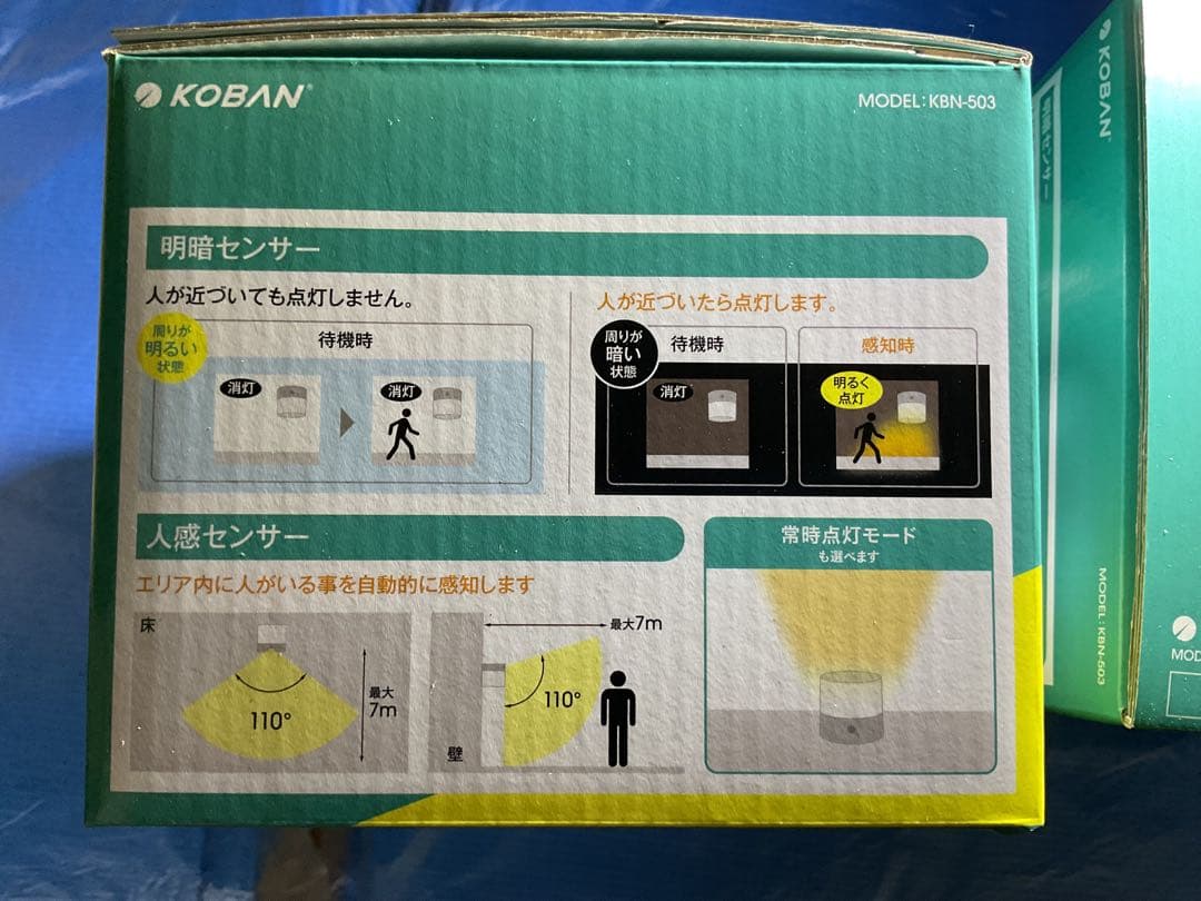 新品　４個　在庫処分　KOBAN LED LIGHTMASTER 3WAYライト