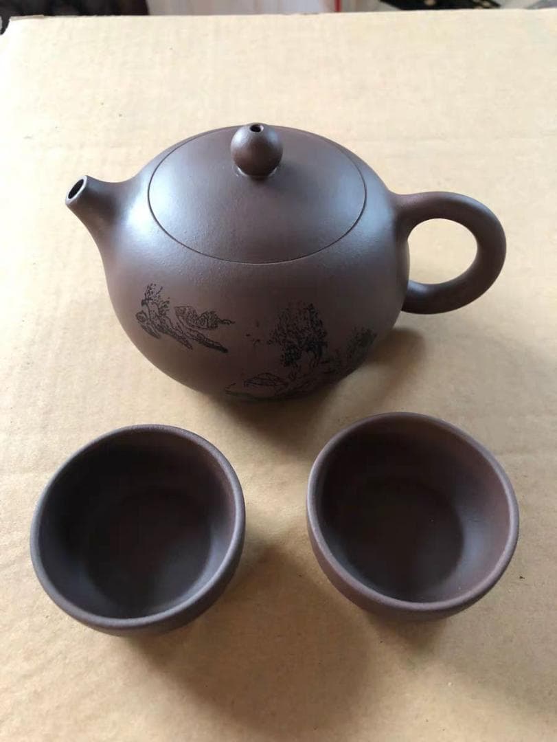 宜興紫砂 朱泥急須 煎茶道具 唐物　急須　茶道具