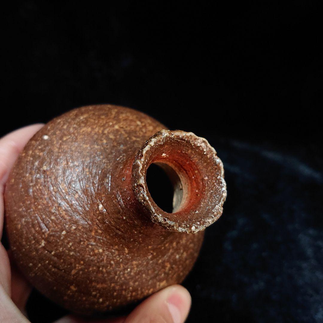 ●ギザ口、一輪挿し…備前焼