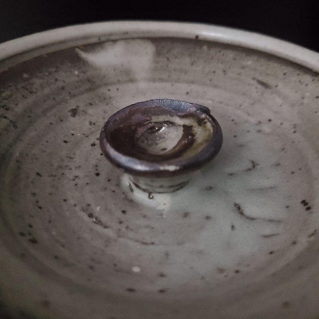 茶道具 唐津写 耳付 水指 江崎敏夫 共箱 瀬戸 多治見 現代陶芸 からつ