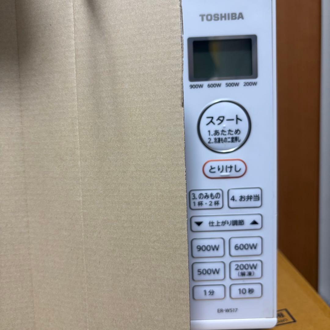 中古　TOSHIBA ER-WS17 単機能電子レンジ　取説付き