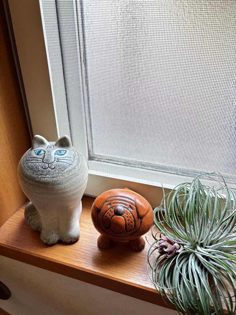 リサラーソン　猫　置物　北欧インテリア