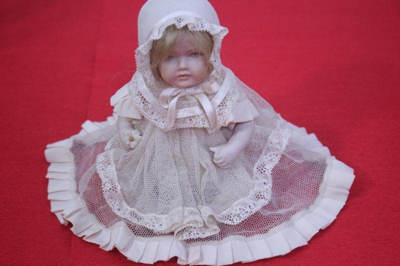 ◆ビスクドール　カワ(・∀・)イイ!!　高さ約13㎝◆アンティーク