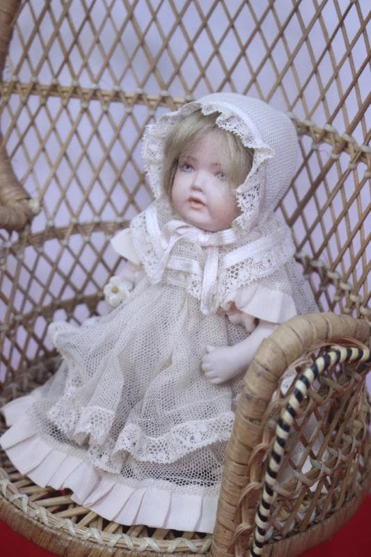 ◆ビスクドール　カワ(・∀・)イイ!!　高さ約13㎝◆アンティーク