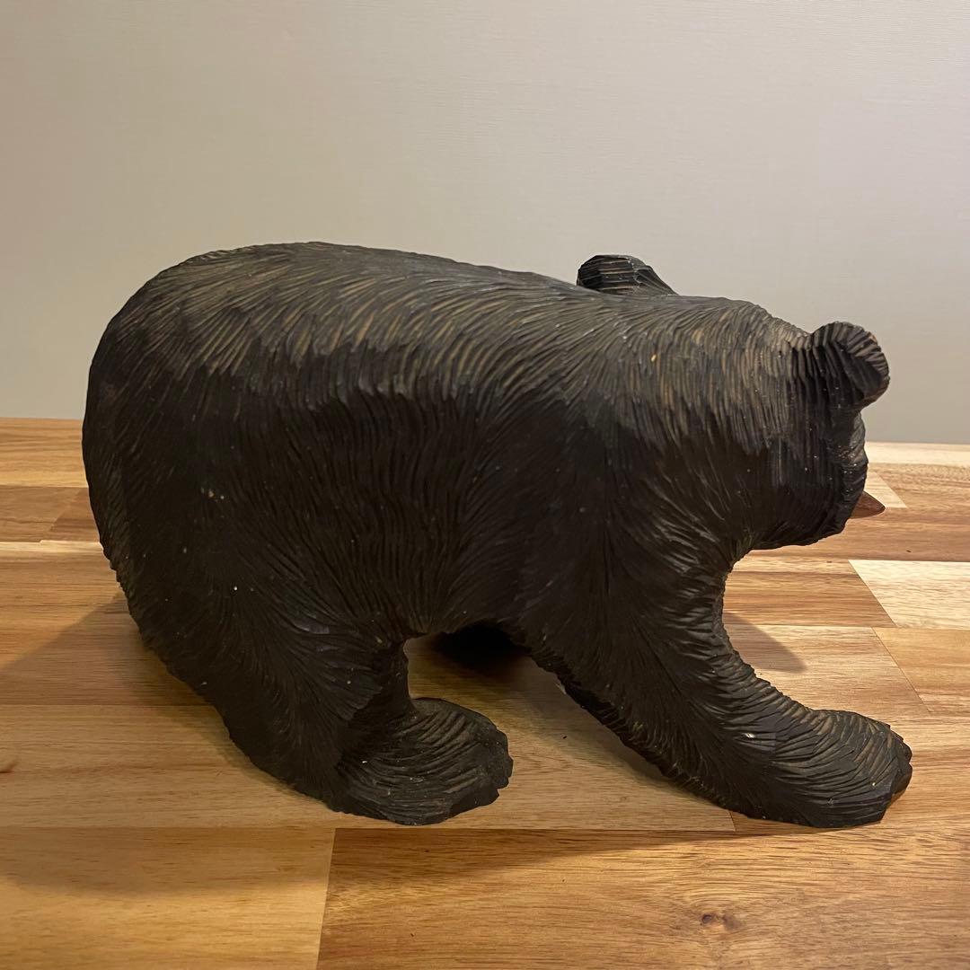 木彫り熊　29cm レトロ　アンティーク
