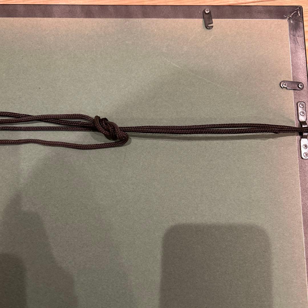 書道作品 木偏百字 額装 111cm 横長 和室インテリア 書作品　大型　黒
